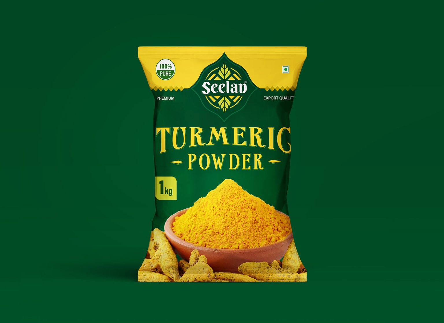 Seelan Turmeric Powder - Packaging Design - Designpluz